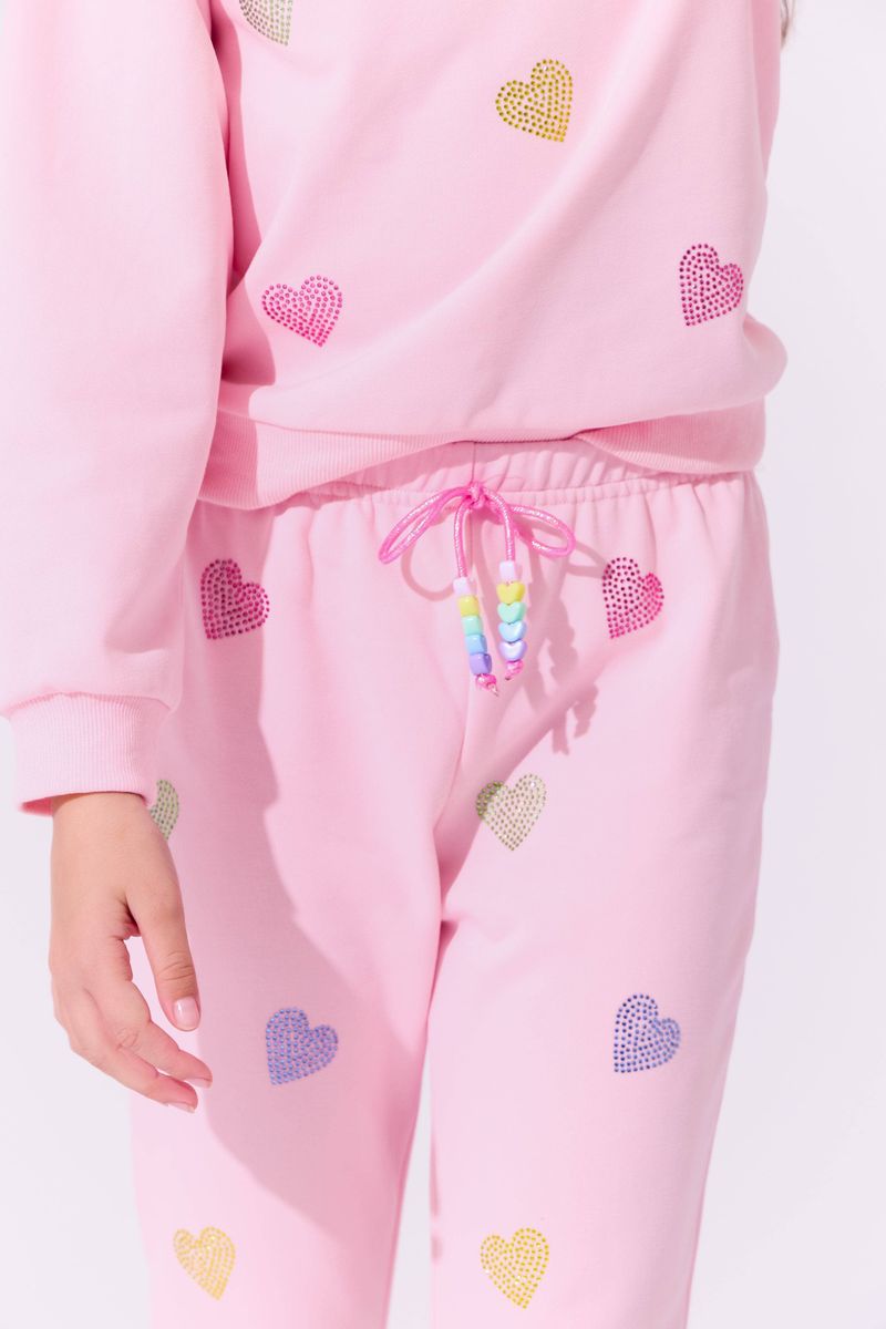 Lola and the Boys Pink Crystal Hearts Set