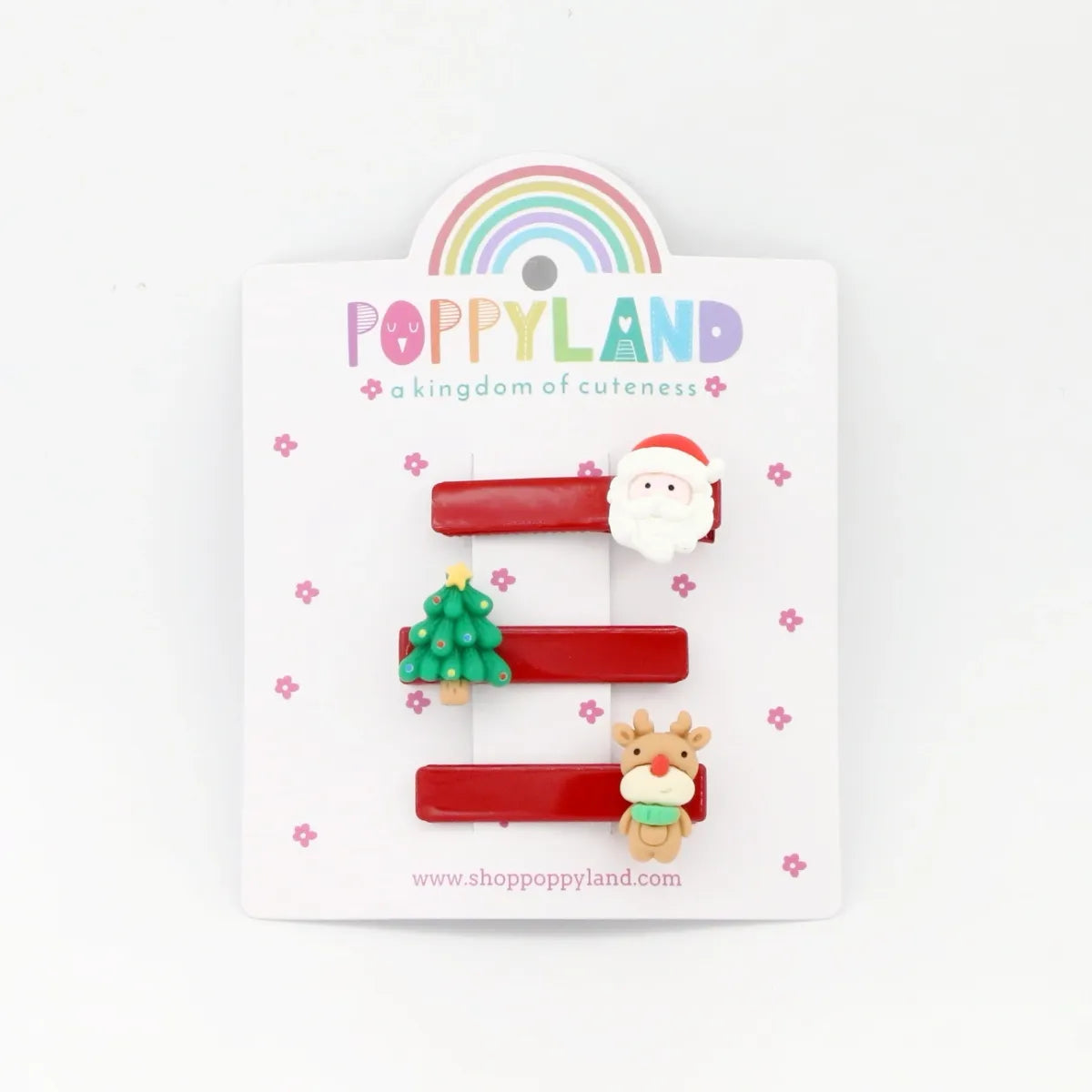 Poppyland Christmas Northpole Hair Clips Set