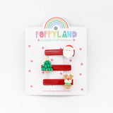 Poppyland North Pole Hair Clips
