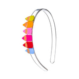 Lilies & Roses Vibrant Pencils Headband