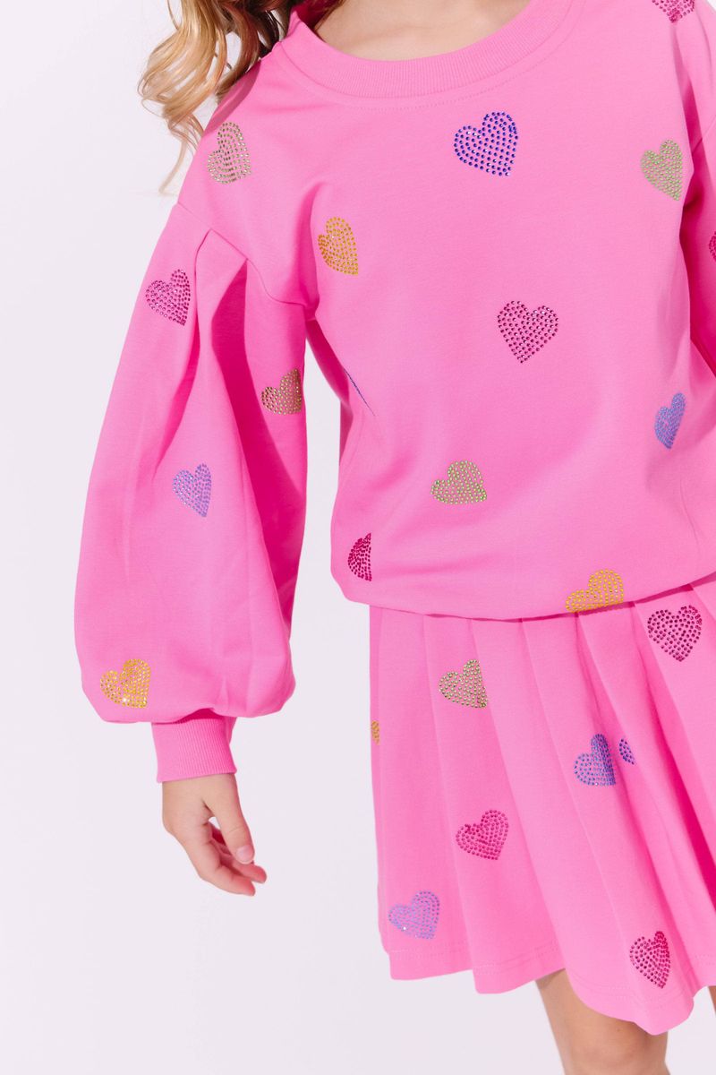 Lola and the Boys Pink Sparkle Hearts Set