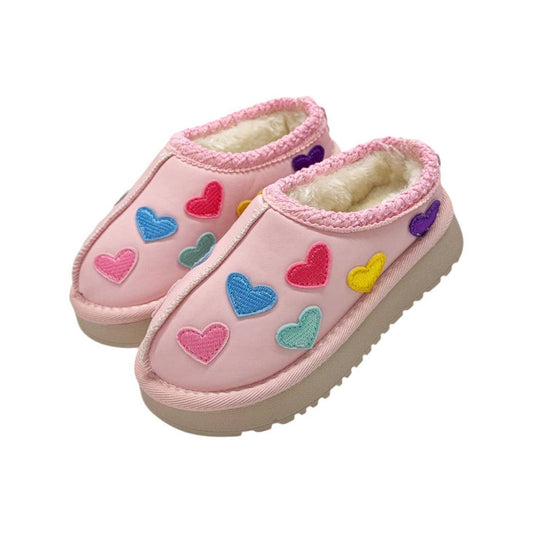Lola and the Boys Candy Heart Sherpa Booties