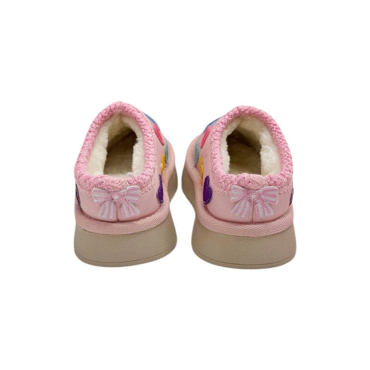 Lola and the Boys Candy Heart Sherpa Booties