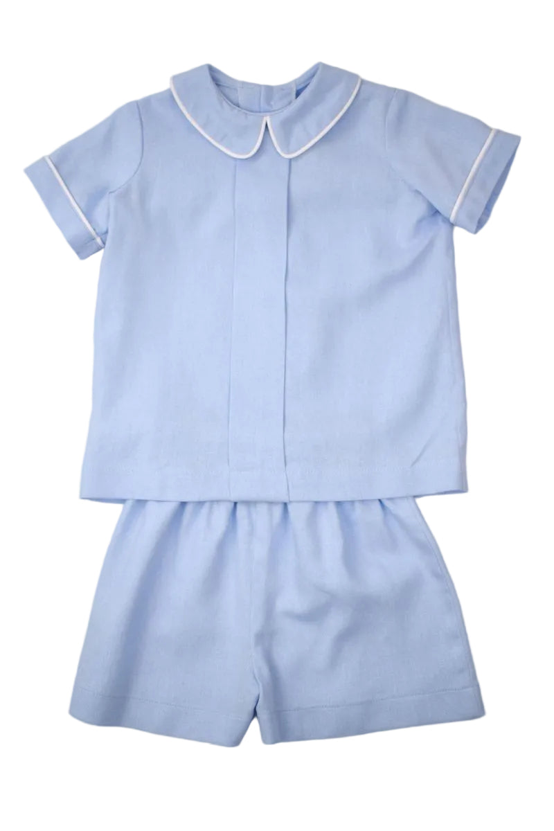 Funtasia Too Blue Linen Short Set