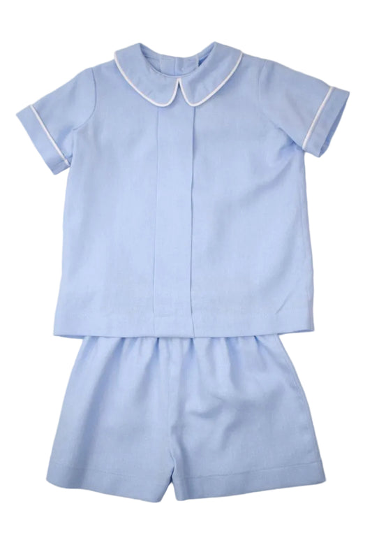 Funtasia Too Blue Linen Short Set