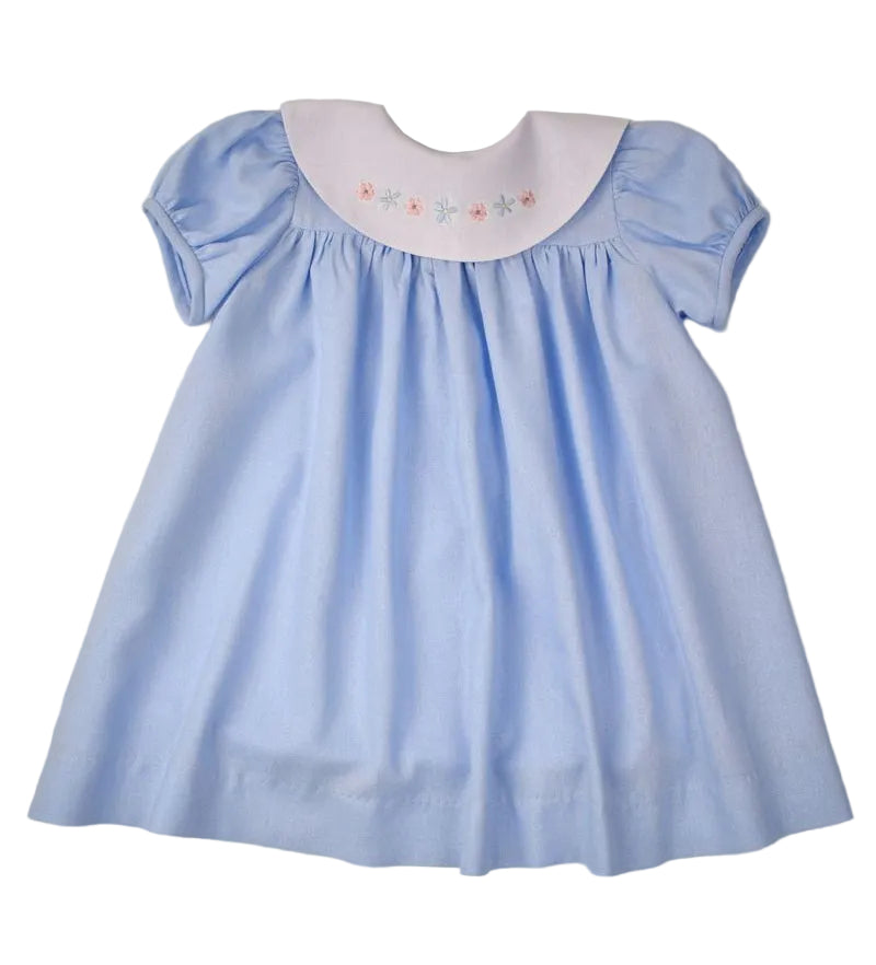 Funtasia Too Embroidered Floral Blue Float Dress