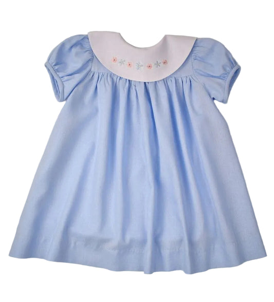 Funtasia Too Embroidered Floral Blue Float Dress