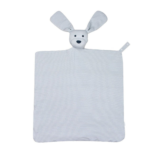 Dusty Blue Mini Stripe Dog Lovey Blanket