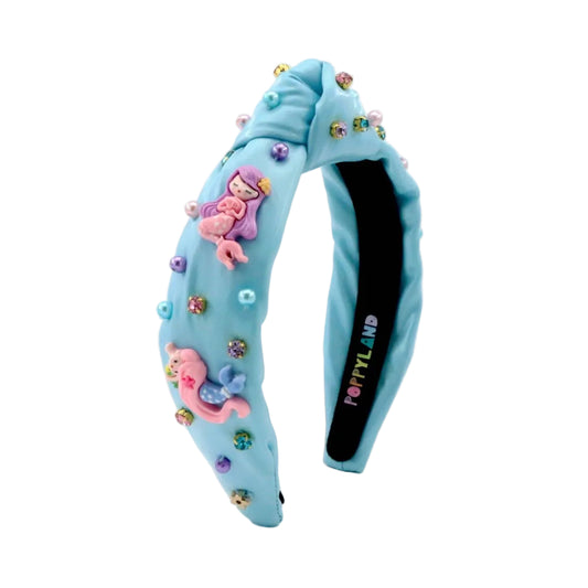 Poppyland Mermaid Lagoon Knot Headband
