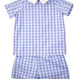 Funtasia Too Blue Check Short Set