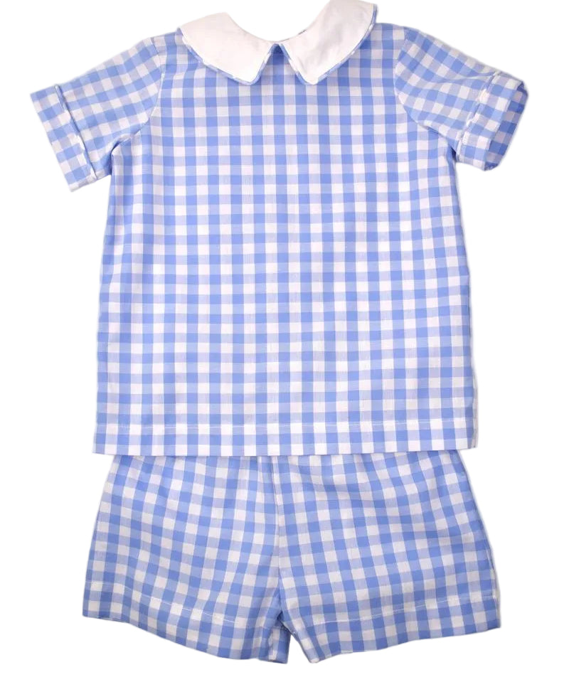 Funtasia Too Blue Check Short Set