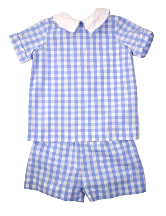 Funtasia Too Blue Check Short Set