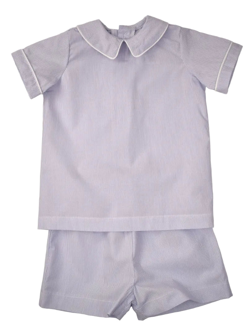 Funtasia Too Blue Stripe Short Set