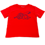 Red and Navy Baseball T-Shirt