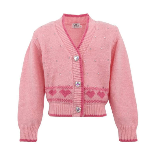Lola and the Boys Pink Sweetheart Cardigan