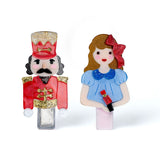 Lilies & Roses Nutcracker Hair Clips