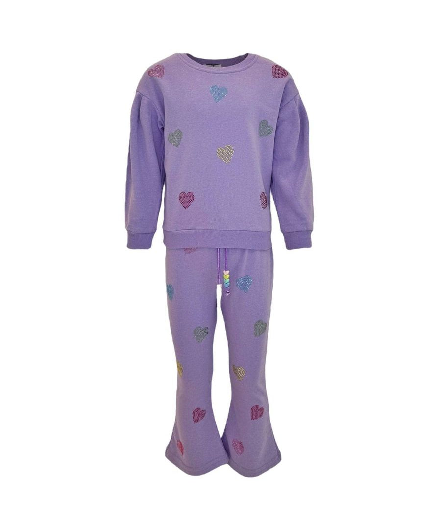 Lola and the Boys Lavender Crystal Hearts Set