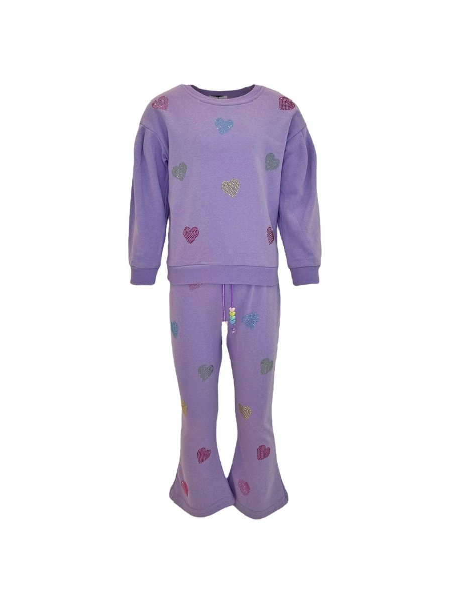 Lola and the Boys Lavender Crystal Hearts Set