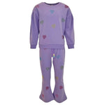 Lola and the Boys Lavender Crystal Hearts Set