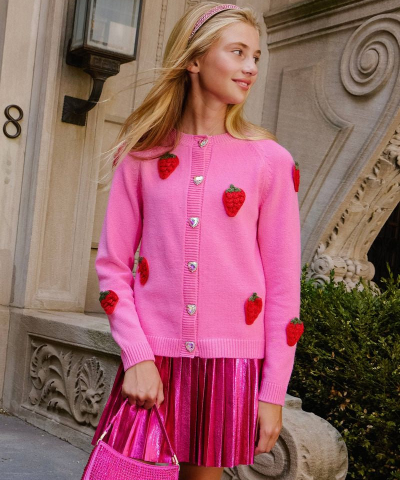 Sweet Strawberry Cardigan