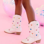 Lola and the Boys Pastel Ombre Hearts Cowgirl Boots