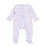 Magnolia Baby Sweet Peppermint Printed Zipper Footie