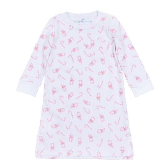 Sweet Peppermint Long Sleeve Sleeve Nightdress