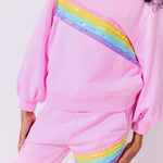 Lola and the Boys Pink Rainbow Stripe Set