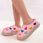 Lola and the Boys Candy Heart Sherpa Booties