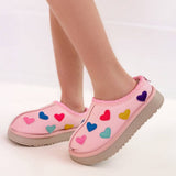 Lola and the Boys Candy Heart Sherpa Booties