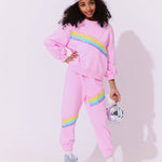 Lola and the Boys Pink Rainbow Stripe Set