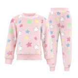 Lola and the Boys Pink Stars Fuzzy Set