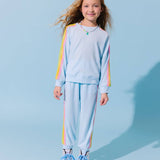 Lola and the Boys Blue Rainbow Sequin Set