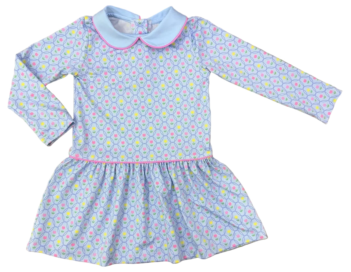 Poppyland Twirly Tulips Birdie Dress