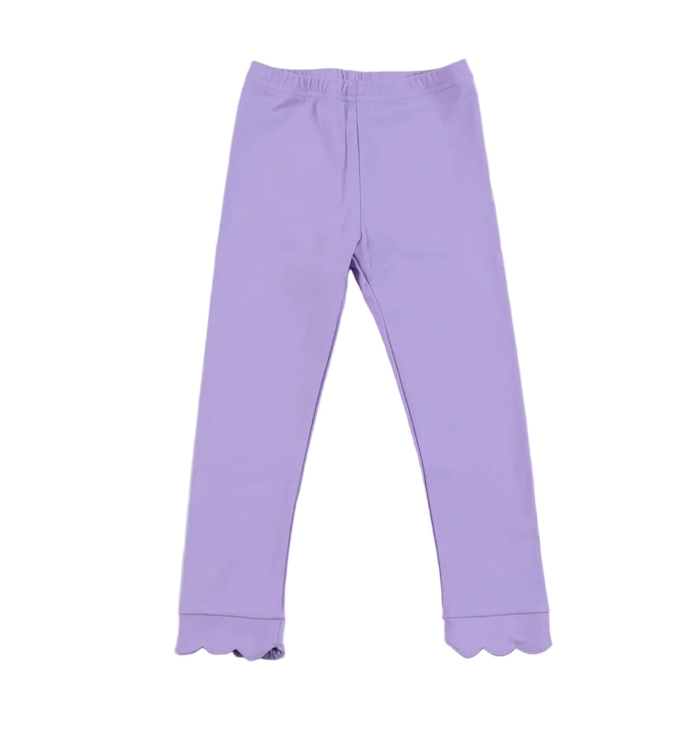 Poppyland Scalloped Leggings- Princess Purple 
