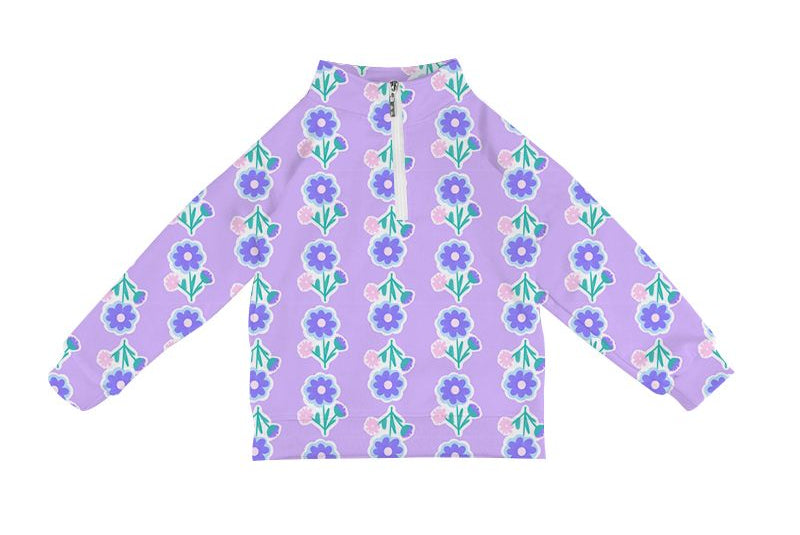 Poppyland Lavender Blossom Lilly Pullover