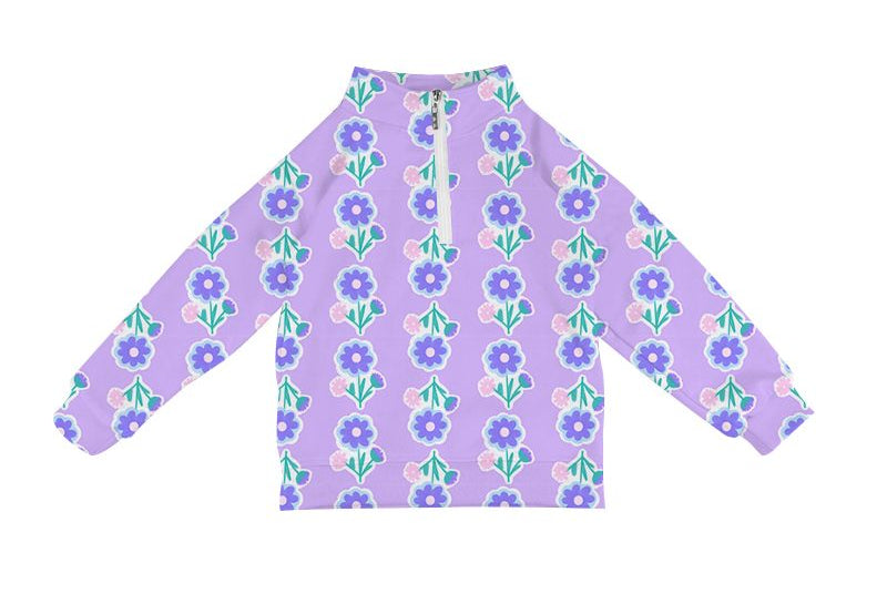 Poppyland Lavender Blossom Lilly Pullover