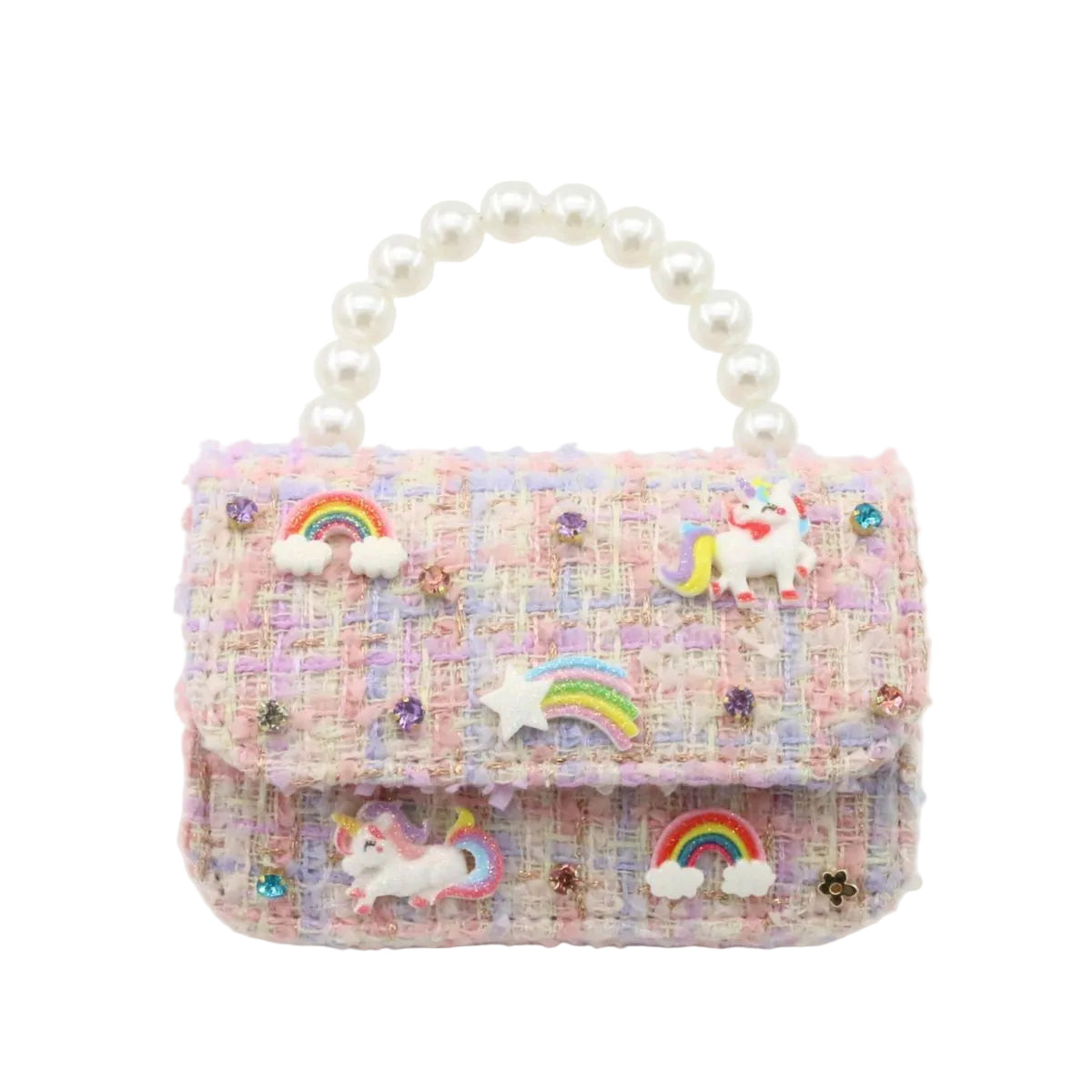 Poppyland Twinkle Unicorn Tweed Purse