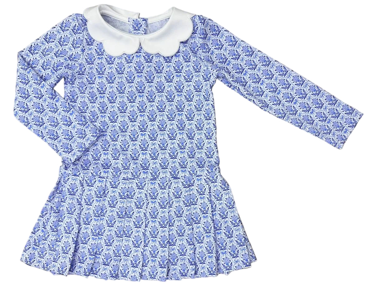 Poppyland Blueberry Bow Birdie Dress
