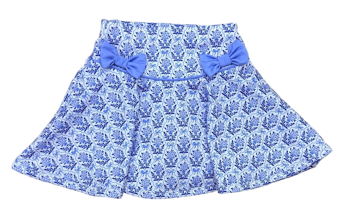 Poppyland Blueberry Bow Molly Skirt