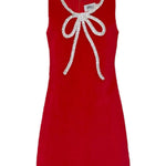 Lola and the Boys Red Velvet Bow Princess Dress