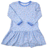 Funtasia Too Checks and Flowers Long Sleeve Dress