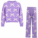 Lola and the Boys Lavender Pretty In Bows Fuzzy Set