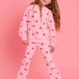 Lola and the Boys Pink Sparkle Sweetheart Lounge Set