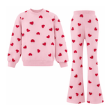 Lola and the Boys Pink Sparkle Sweetheart Lounge Set