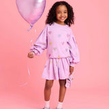 Lola and the Boys Lavender Sparkle Hearts Set