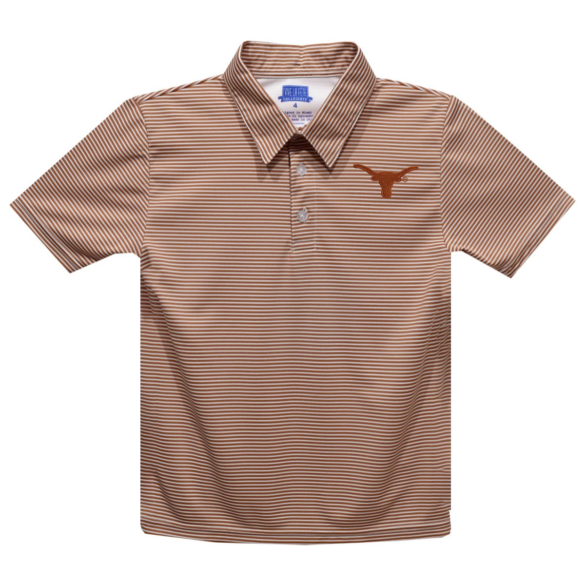 Vive La Fete Texas Embroidered Stripes Polo