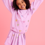 Lola and the Boys Lavender Sparkle Hearts Set