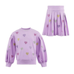 Lola and the Boys Lavender Sparkle Hearts Set