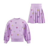 Lola and the Boys Lavender Sparkle Hearts Set